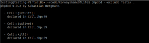 PHPDCD Output